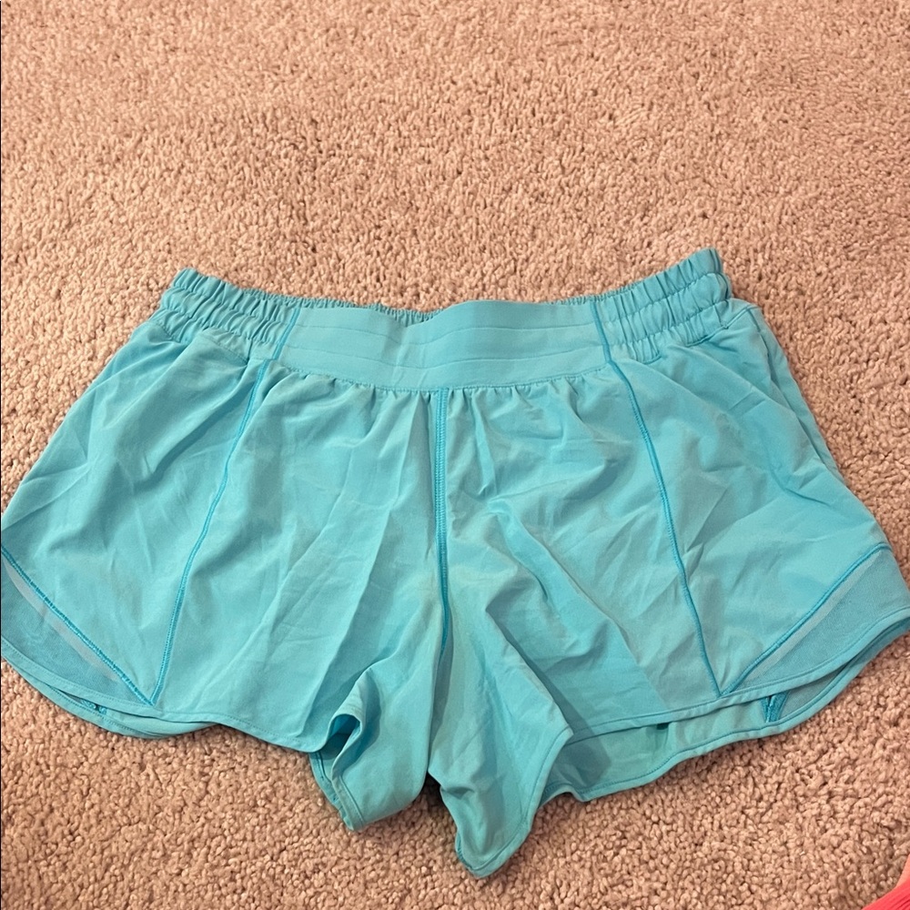 Women's Blue Athletic Shorts Lululemon Hotty Hot